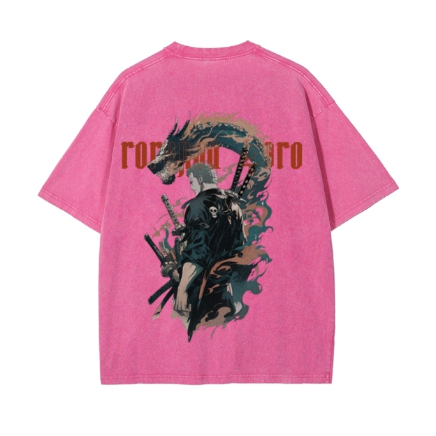 RORONOA ZORO Vintage Oversized T-Shirt | ONE PIECE-Teegamechanger