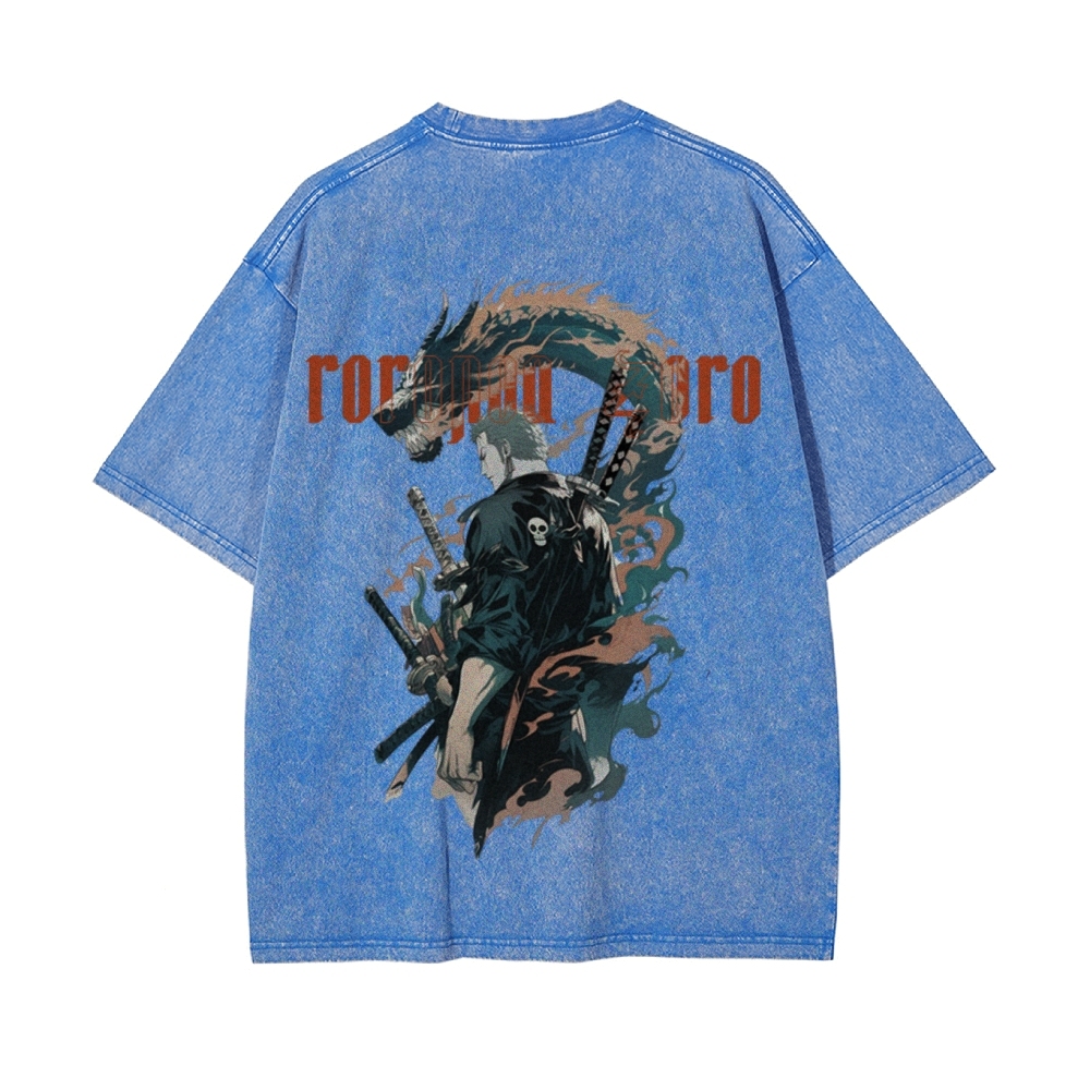 RORONOA ZORO Vintage Oversized T-Shirt | ONE PIECE-Teegamechanger