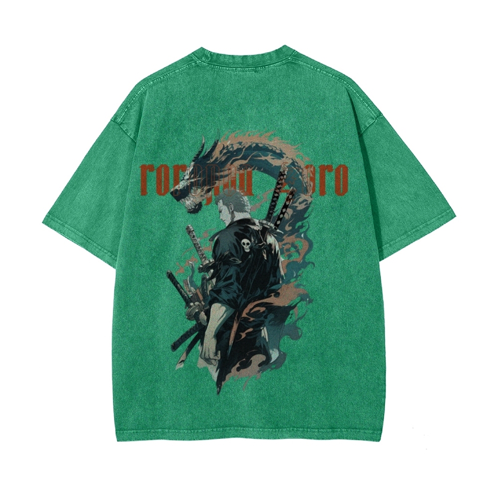 RORONOA ZORO Vintage Oversized T-Shirt | ONE PIECE-Teegamechanger