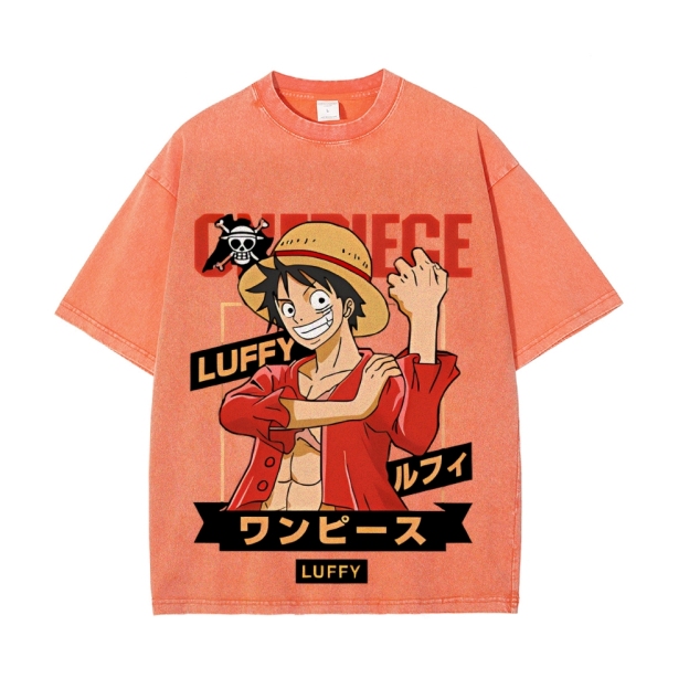 Luffy Vintage Oversized T-Shirt | One Piece-Teegamechanger