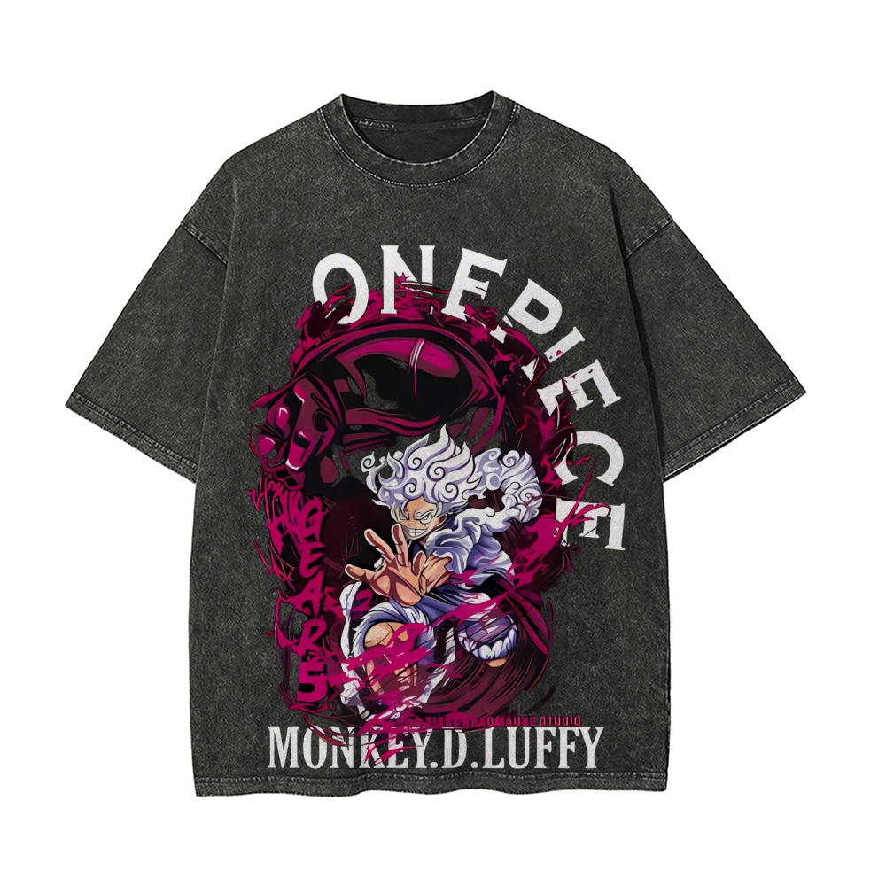 Luffy Vintage Oversized T-Shirt | One Piece-Teegamechanger