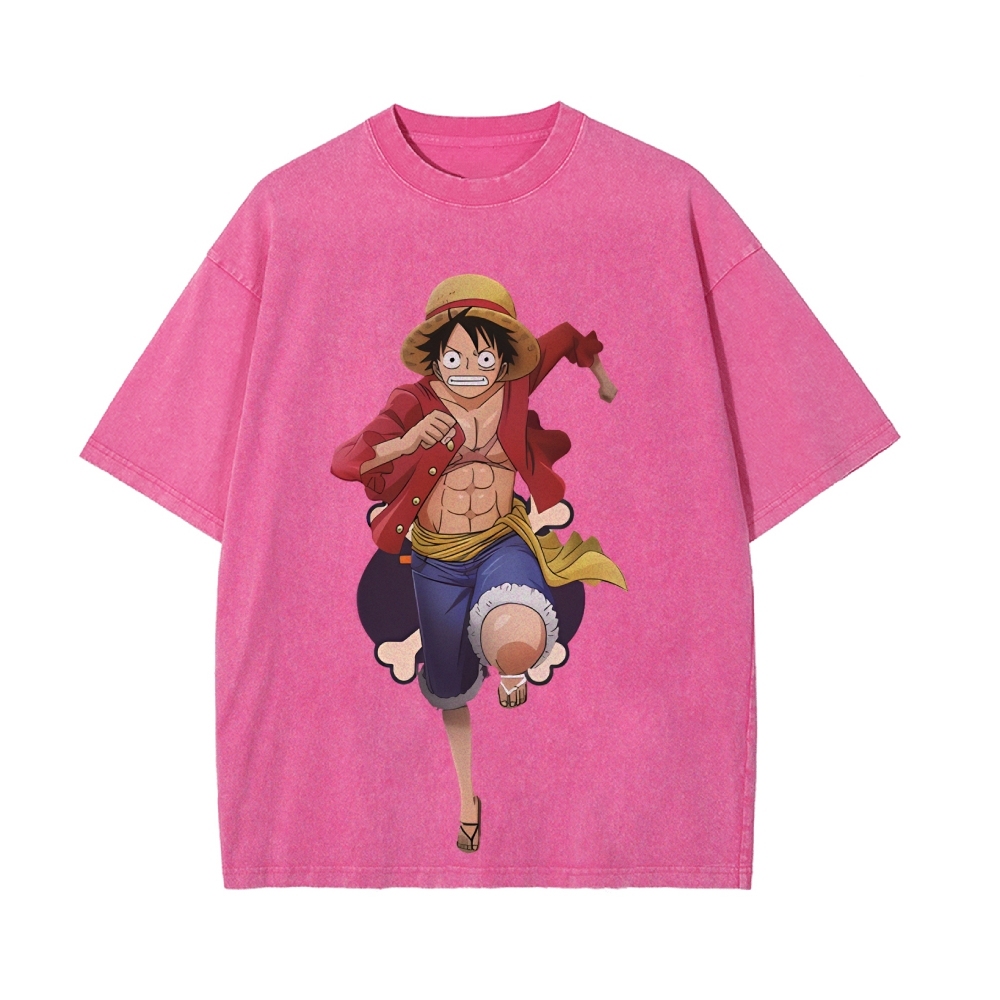 Luffy Vintage Oversized T-Shirt | One Piece-Teegamechanger