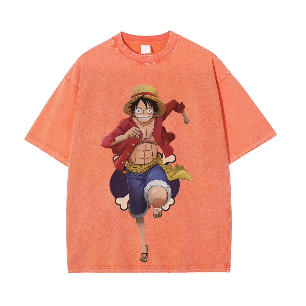 Luffy Vintage Oversized T-Shirt | One Piece-Teegamechanger