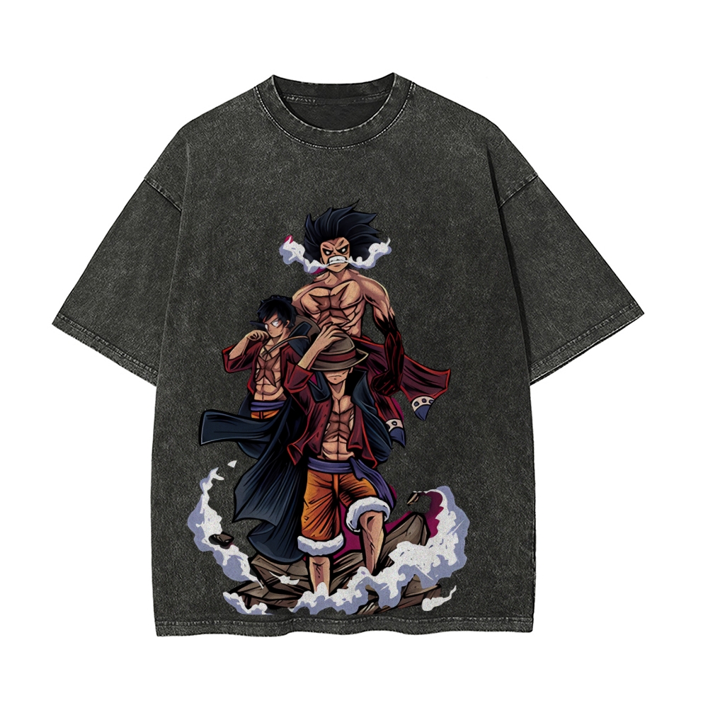 Luffy Vintage Oversized T-Shirt | One Piece-Teegamechanger