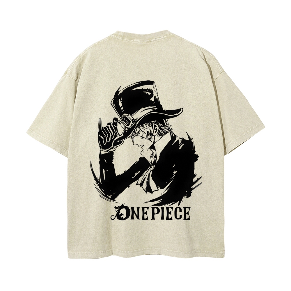 Sabo Vintage Oversized T-Shirt | One Piece-Teegamechanger