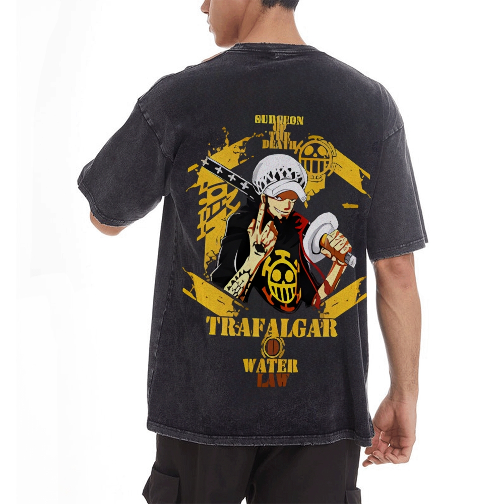 Trafalgar·Law Vintage Oversized T-Shirt | One Piece-Teegamechanger