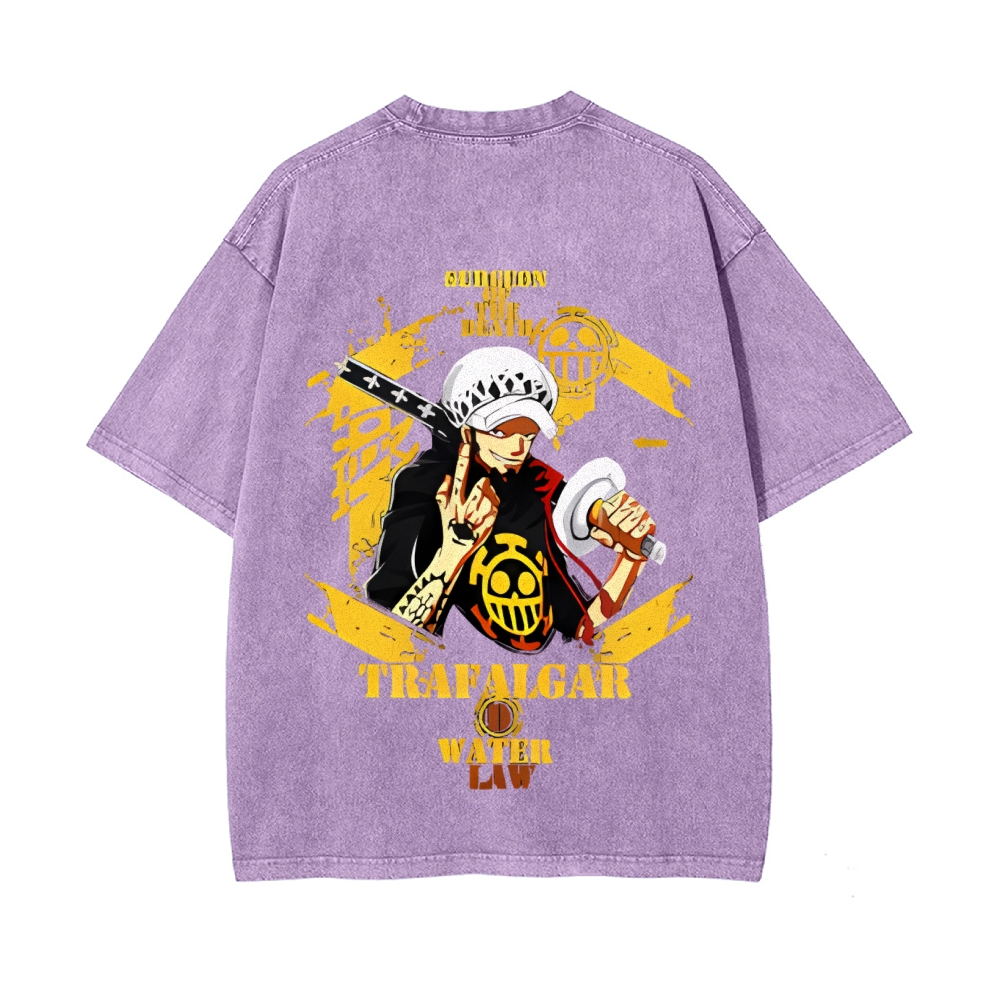 Trafalgar·Law Vintage Oversized T-Shirt | One Piece-Teegamechanger