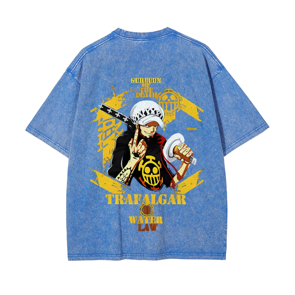 Trafalgar·Law Vintage Oversized T-Shirt | One Piece-Teegamechanger
