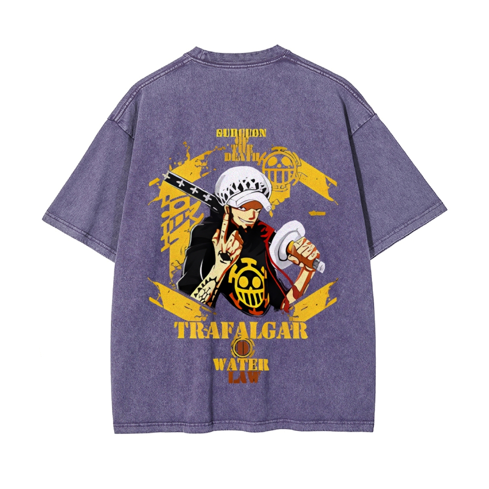 Trafalgar·Law Vintage Oversized T-Shirt | One Piece-Teegamechanger