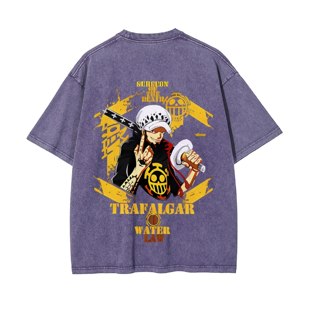 Trafalgar·Law Vintage Oversized T-Shirt | One Piece-Teegamechanger