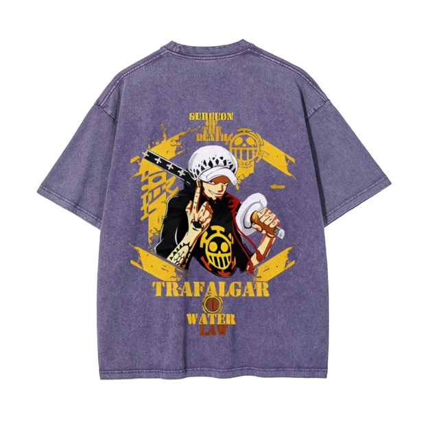 Trafalgar·Law Vintage Oversized T-Shirt | One Piece-Teegamechanger