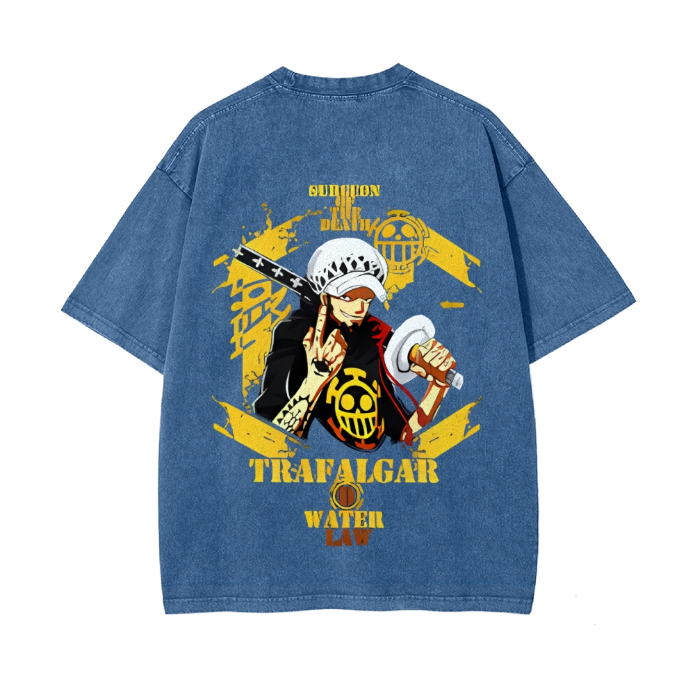 Trafalgar·Law Vintage Oversized T-Shirt | One Piece-Teegamechanger