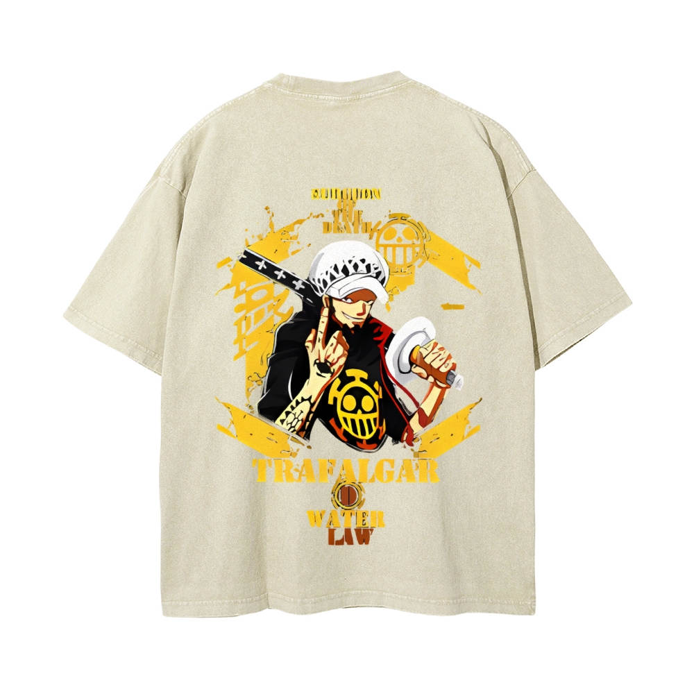 Trafalgar·Law Vintage Oversized T-Shirt | One Piece-Teegamechanger