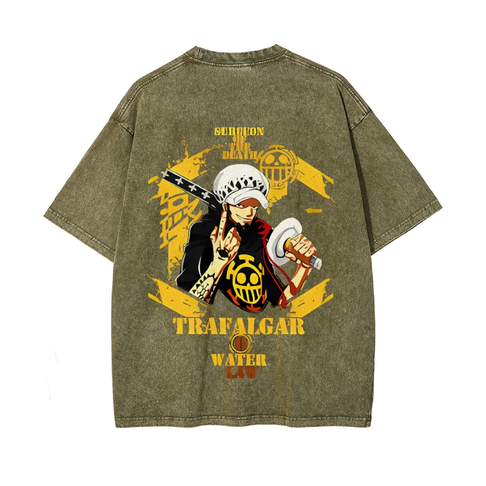 Trafalgar·Law Vintage Oversized T-Shirt | One Piece-Teegamechanger