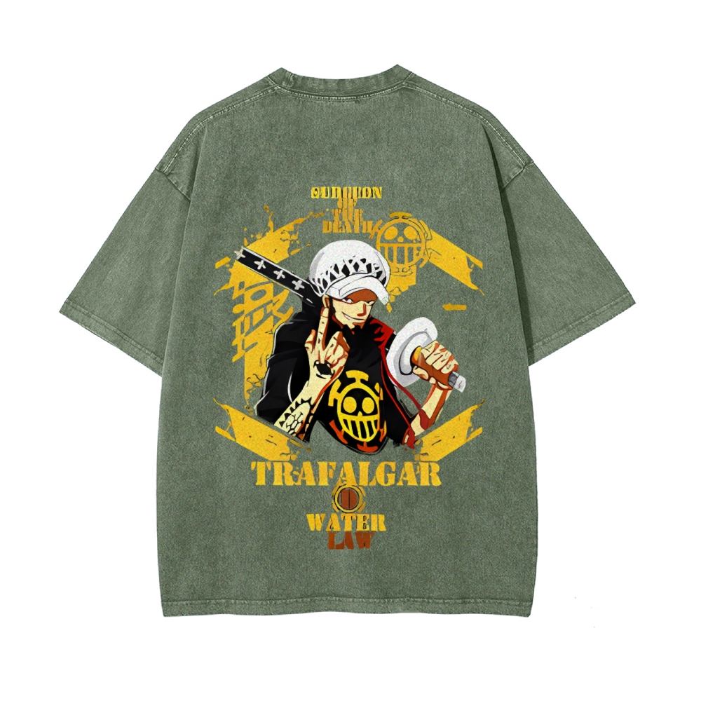 Trafalgar·Law Vintage Oversized T-Shirt | One Piece-Teegamechanger