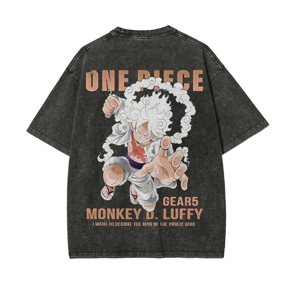 Luffy Vintage Oversized T-Shirt | One Piece-Teegamechanger