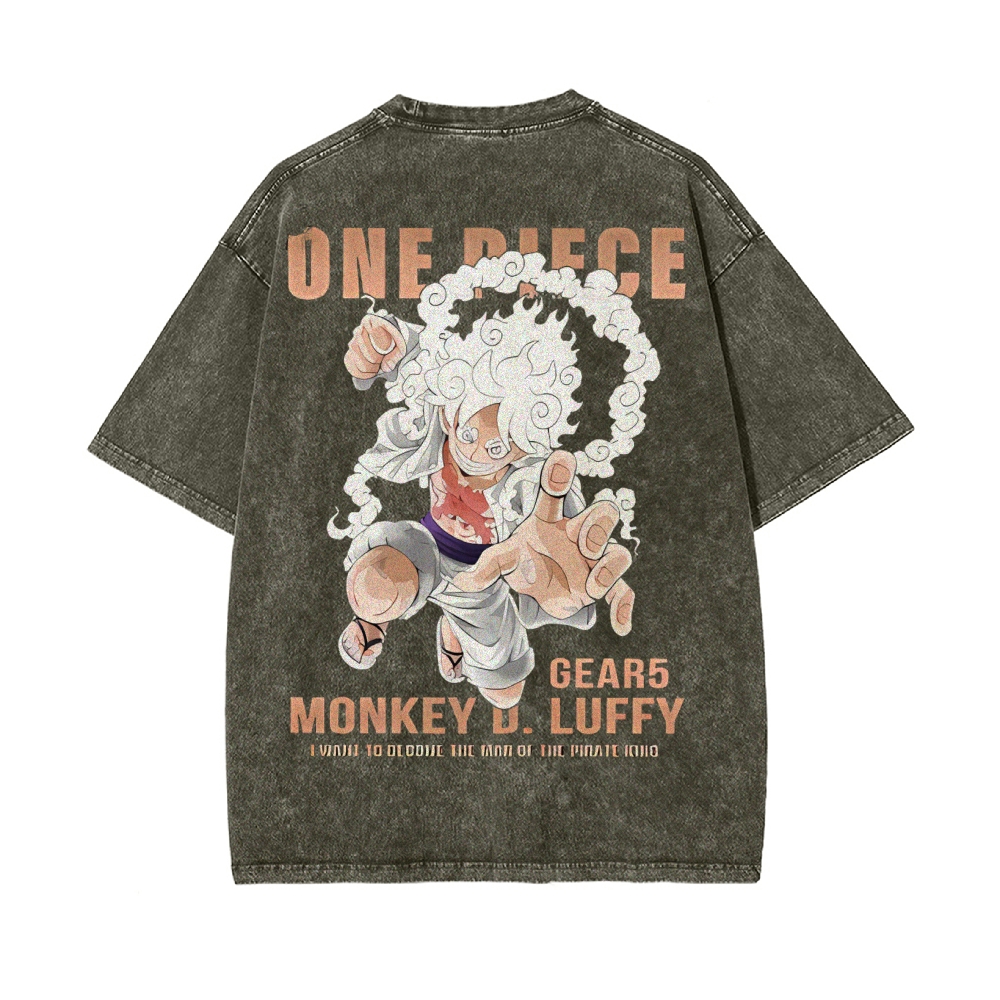 Luffy Vintage Oversized T-Shirt | One Piece-Teegamechanger