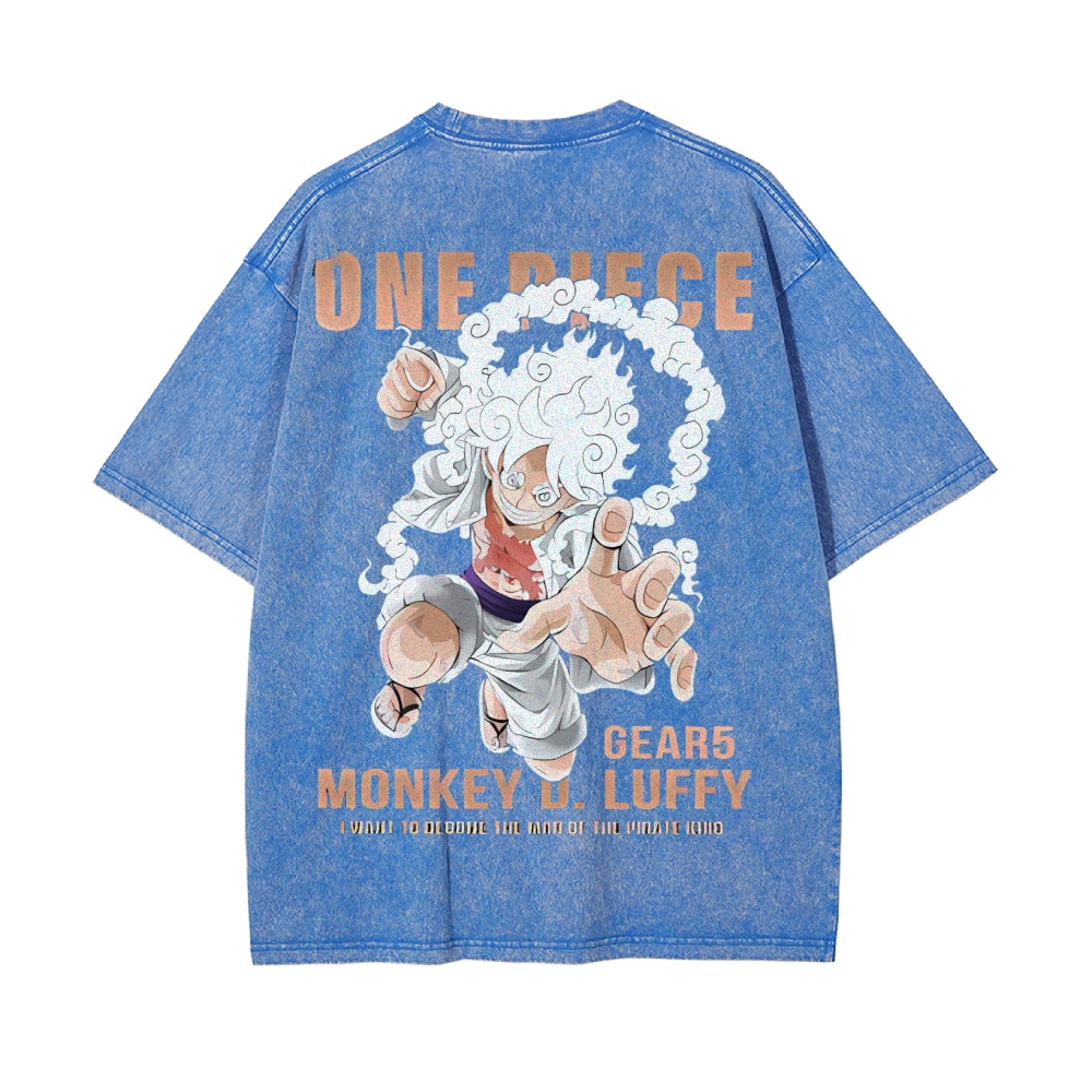 Luffy Vintage Oversized T-Shirt | One Piece-Teegamechanger