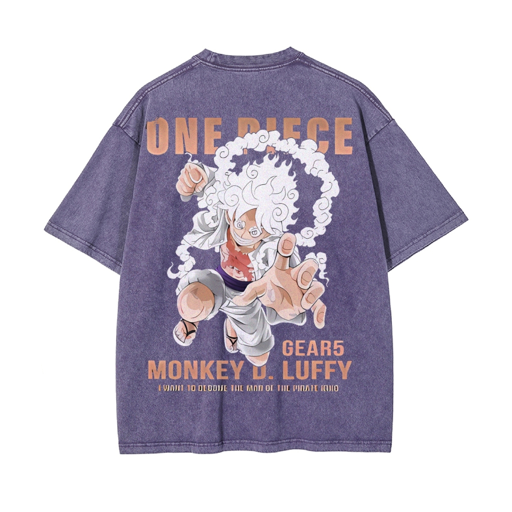 Luffy Vintage Oversized T-Shirt | One Piece-Teegamechanger