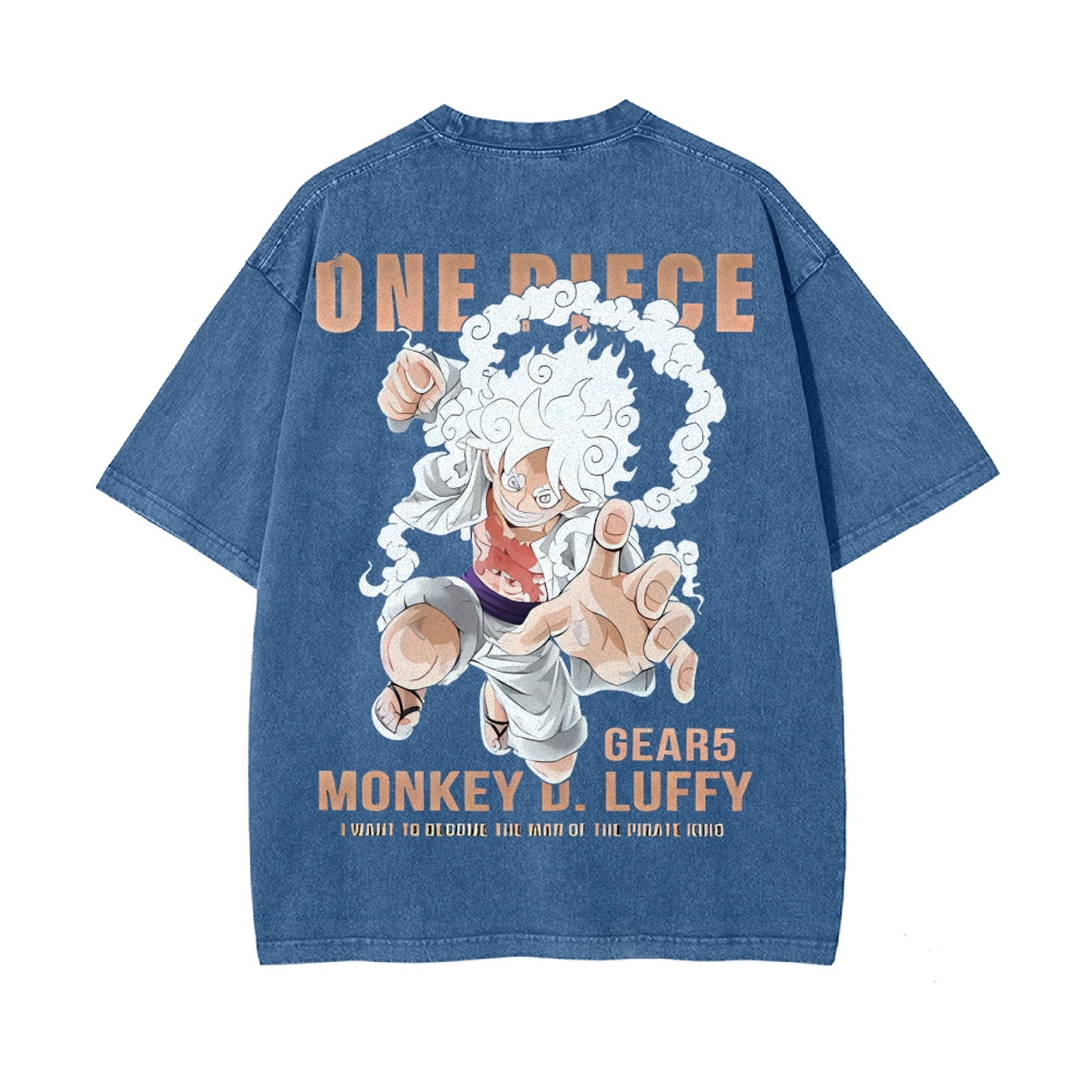 Luffy Vintage Oversized T-Shirt | One Piece-Teegamechanger