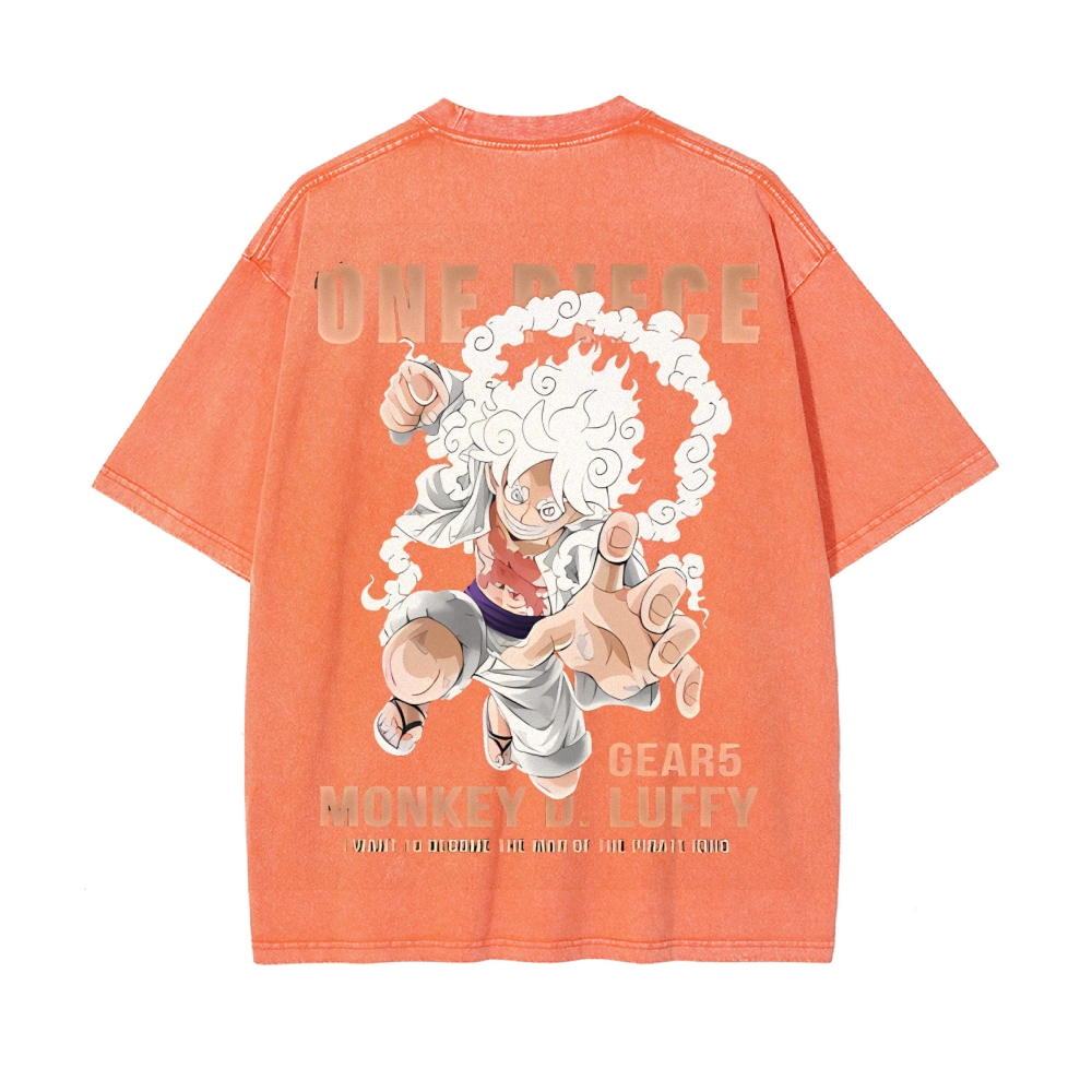 Luffy Vintage Oversized T-Shirt | One Piece-Teegamechanger