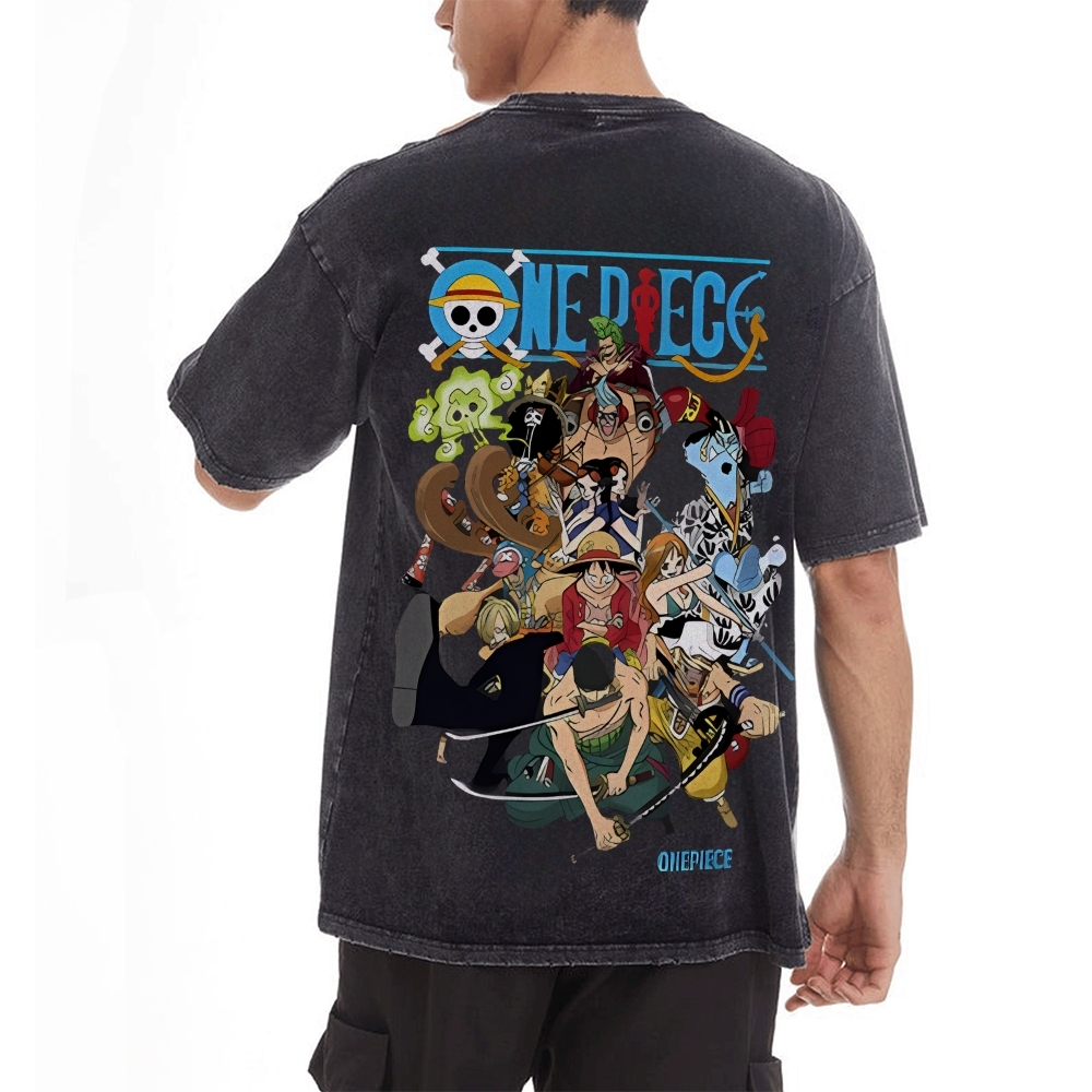 Luffy Vintage Oversized T-Shirt | One Piece-Teegamechanger