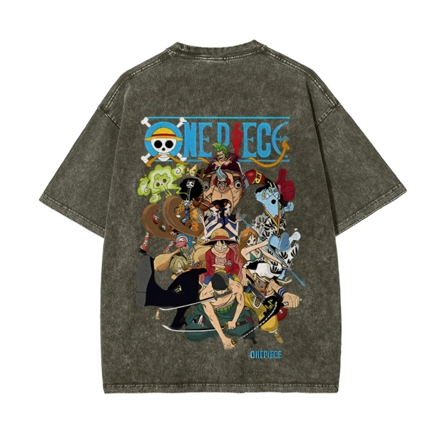 Luffy Vintage Oversized T-Shirt | One Piece-Teegamechanger