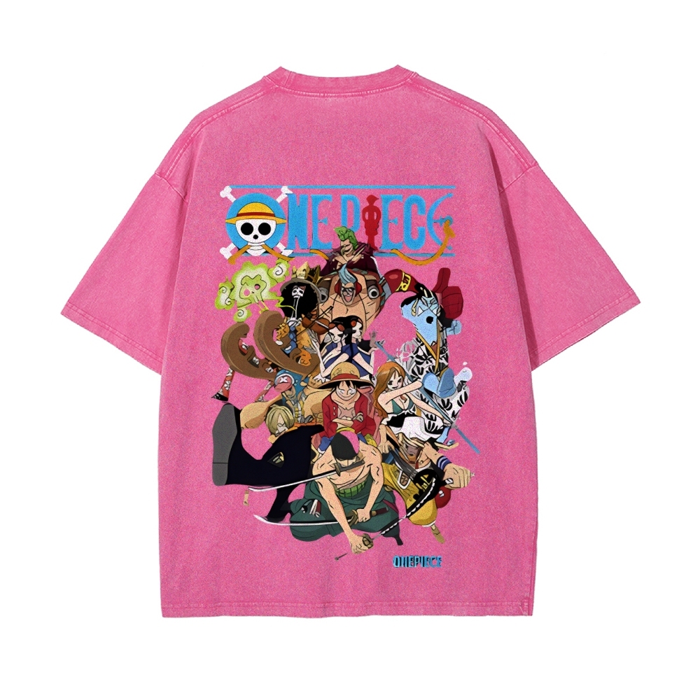 Luffy Vintage Oversized T-Shirt | One Piece-Teegamechanger