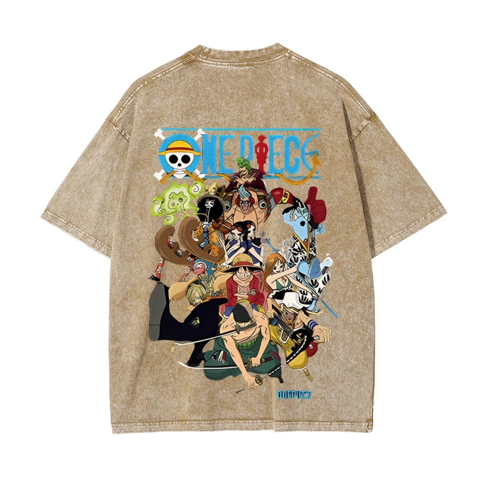 Luffy Vintage Oversized T-Shirt | One Piece-Teegamechanger
