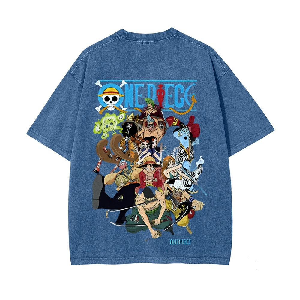 Luffy Vintage Oversized T-Shirt | One Piece-Teegamechanger