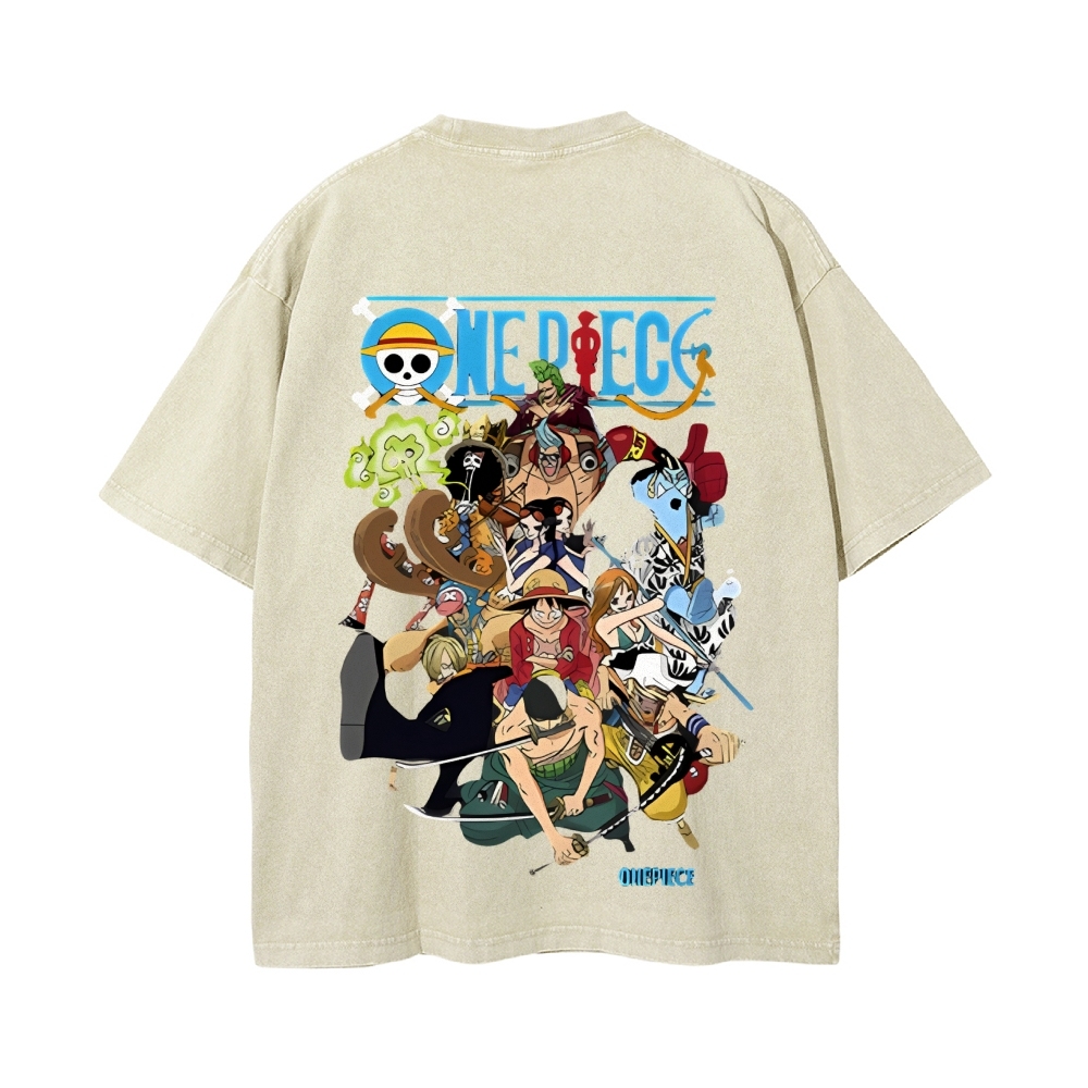 Luffy Vintage Oversized T-Shirt | One Piece-Teegamechanger