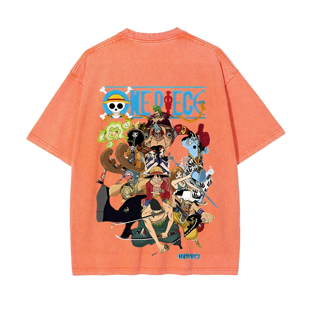 Luffy Vintage Oversized T-Shirt | One Piece-Teegamechanger