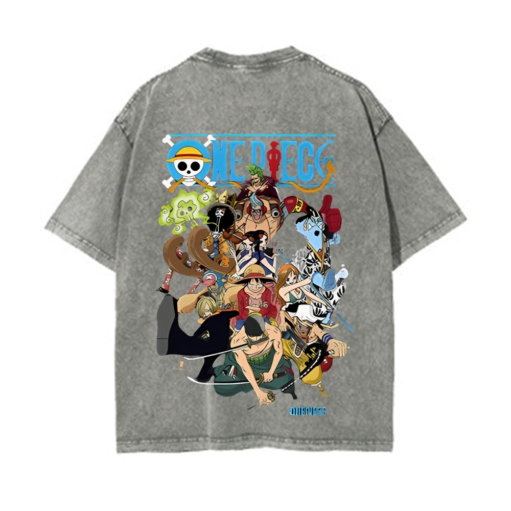 Luffy Vintage Oversized T-Shirt | One Piece-Teegamechanger