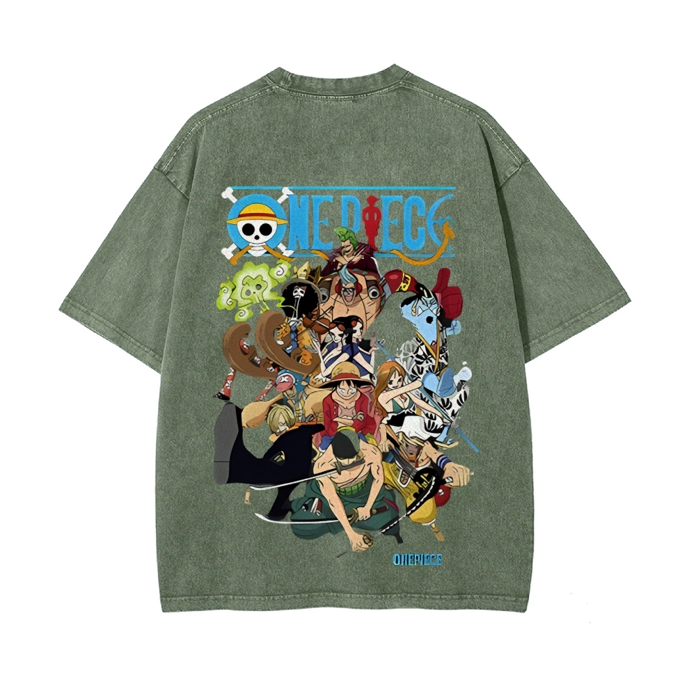 Luffy Vintage Oversized T-Shirt | One Piece-Teegamechanger