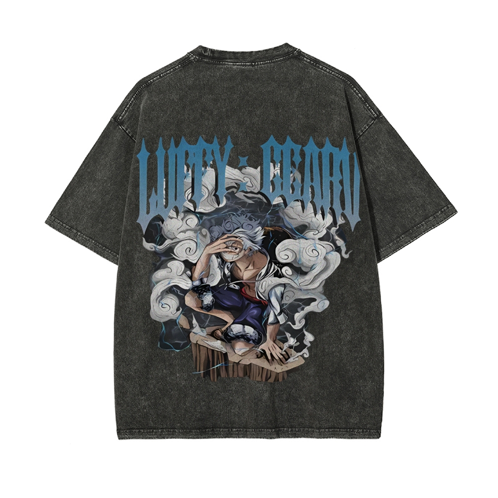 Luffy Vintage Oversized T-Shirt | One Piece-Teegamechanger