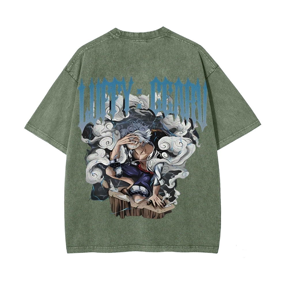 Luffy Vintage Oversized T-Shirt | One Piece-Teegamechanger