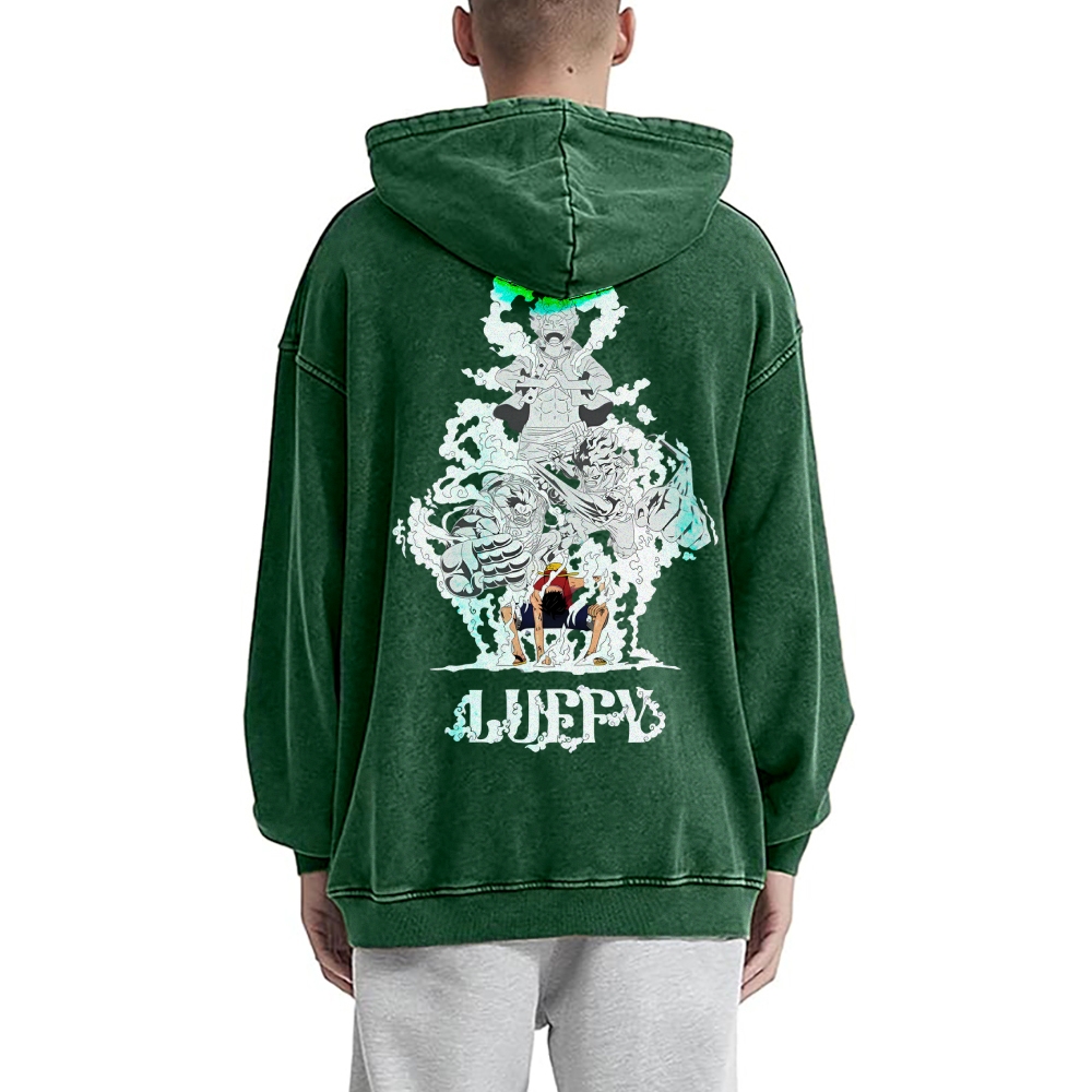 Luffy Vintage Hoodies  | One Piece-Teegamechanger