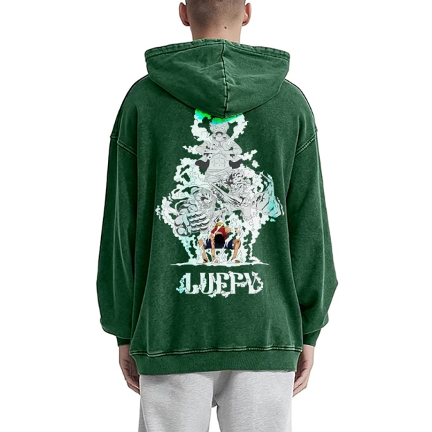 Luffy Vintage Hoodies  | One Piece-Teegamechanger