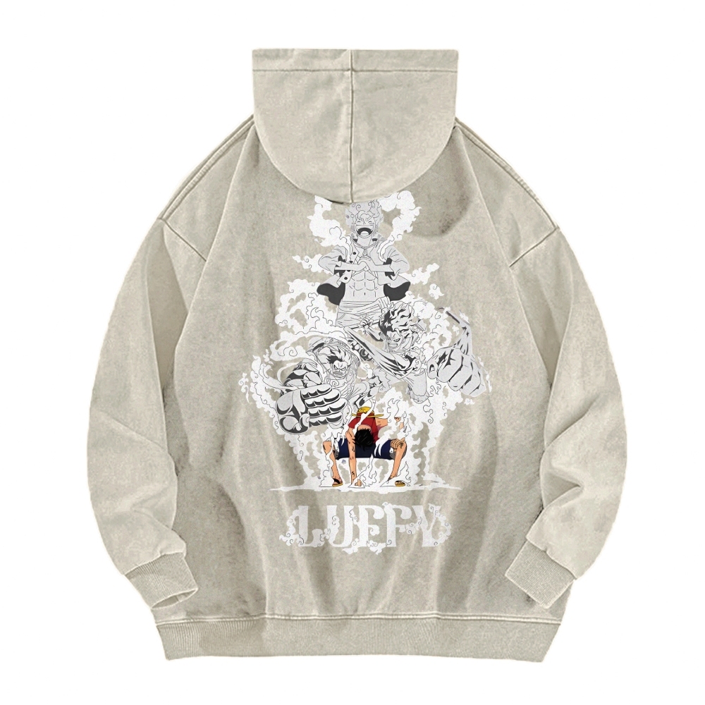 Luffy Vintage Hoodies | One Piece-Teegamechanger