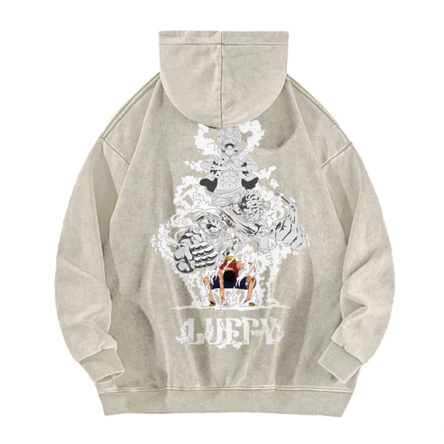 Luffy Vintage Hoodies  | One Piece-Teegamechanger