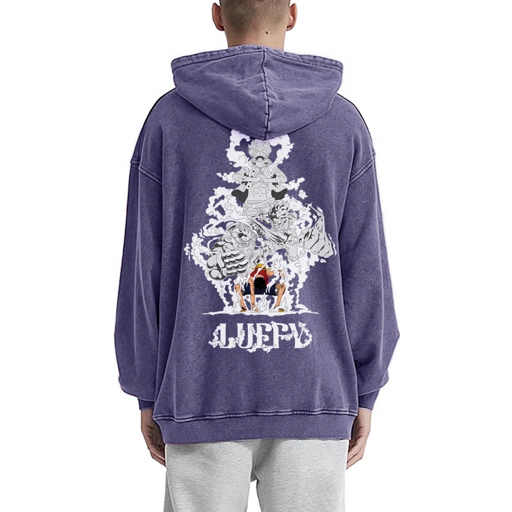Luffy Vintage Hoodies | One Piece-Teegamechanger