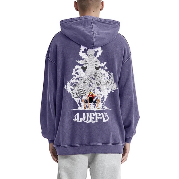 Luffy Vintage Hoodies  | One Piece-Teegamechanger