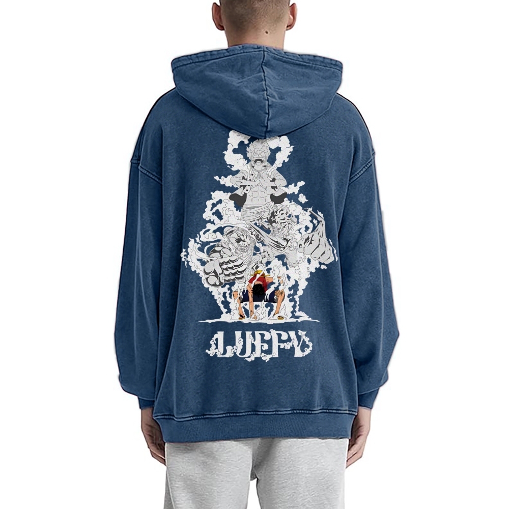 Luffy Vintage Hoodies | One Piece-Teegamechanger