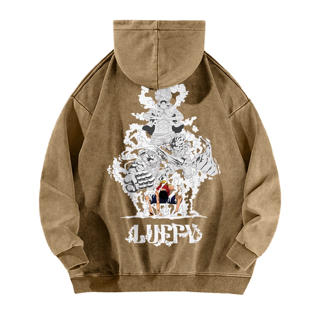 Luffy Vintage Hoodies  | One Piece-Teegamechanger
