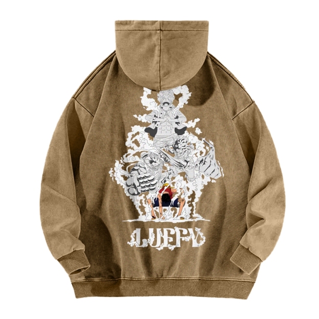 Luffy Vintage Hoodies  | One Piece-Teegamechanger