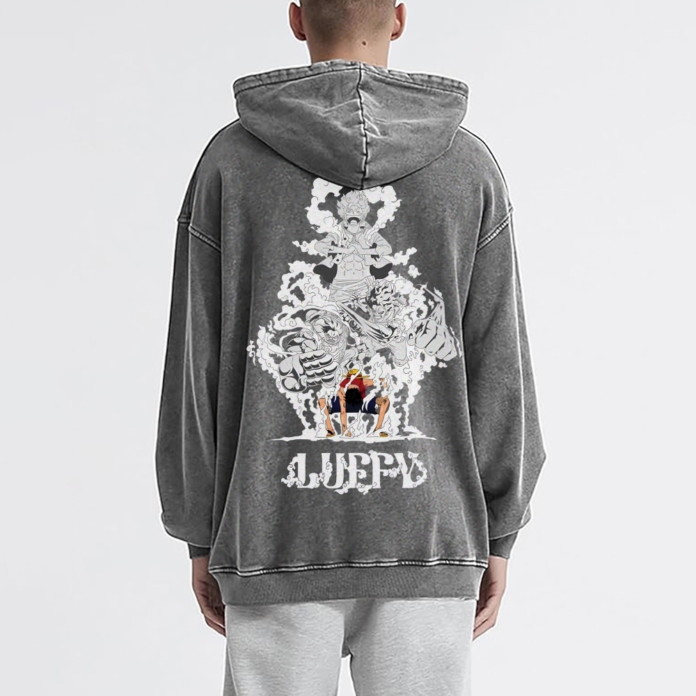 Luffy Vintage Hoodies | One Piece-Teegamechanger