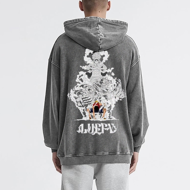 Luffy Vintage Hoodies  | One Piece-Teegamechanger