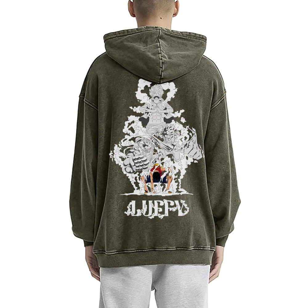 Luffy Vintage Hoodies  | One Piece-Teegamechanger