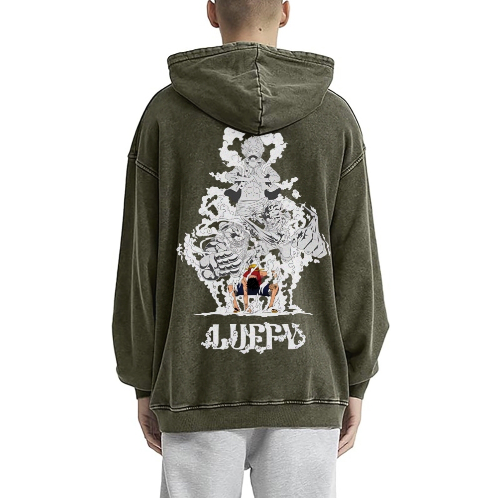 Luffy Vintage Hoodies  | One Piece-Teegamechanger