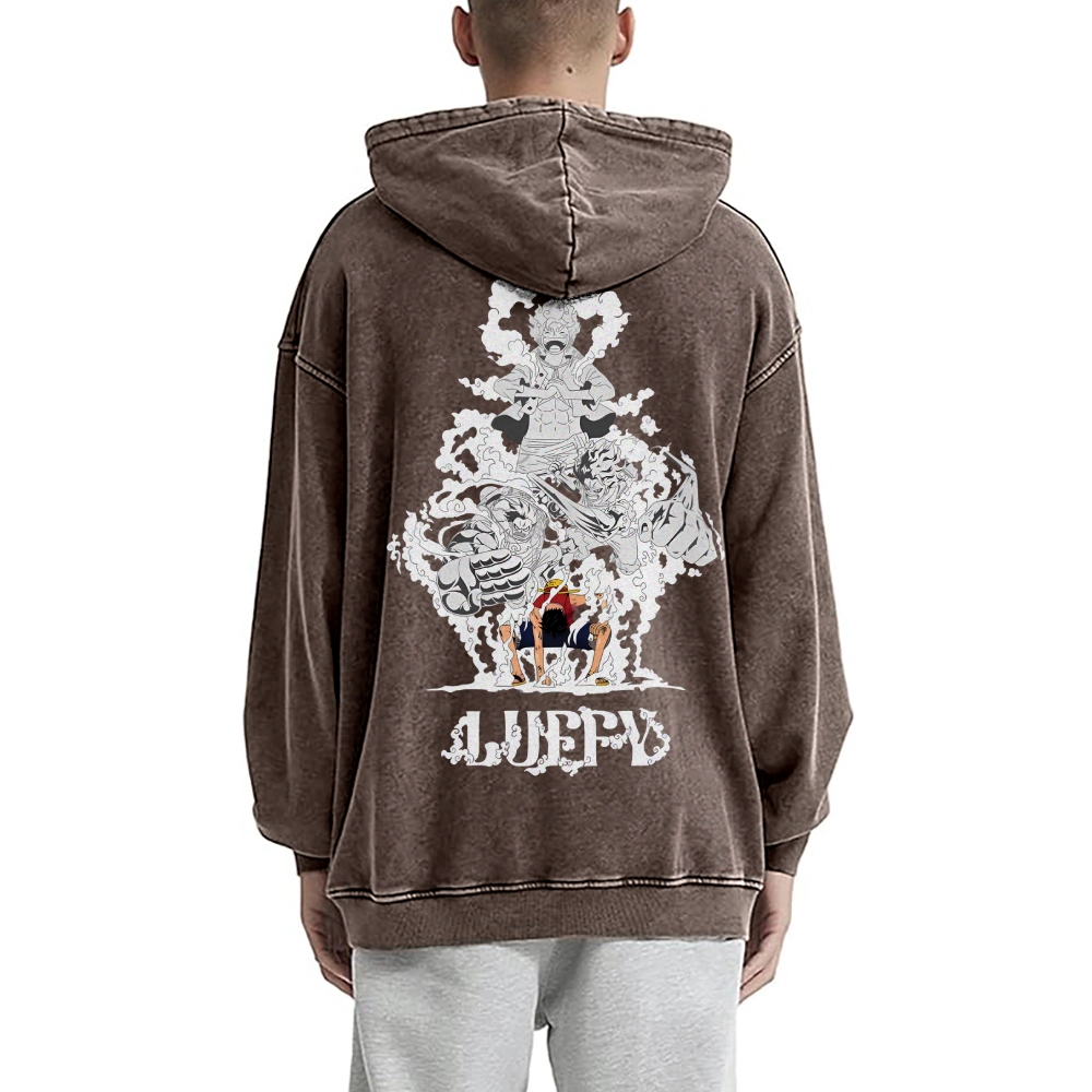 Luffy Vintage Hoodies  | One Piece-Teegamechanger